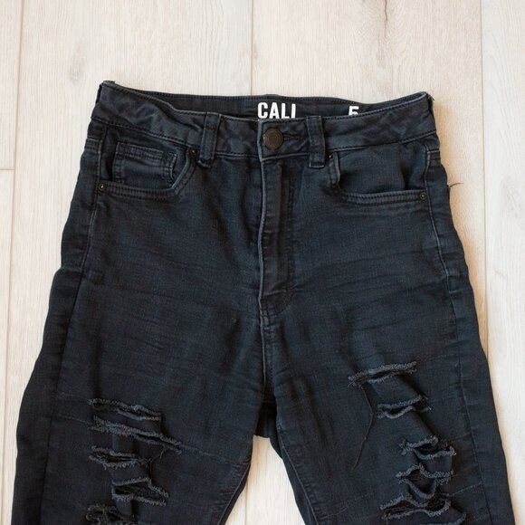 Ultra High Rise Skinny Distressed Jeans - Picture 8 of 8